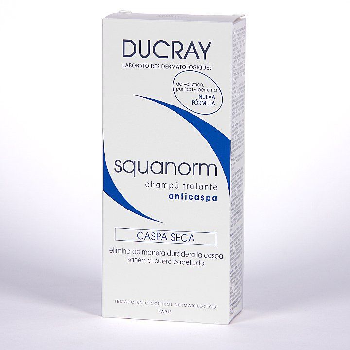 SQUANORM CHAMPÚ TRATAMIENTO ANTICASPA. CASPA SECA DUCRAY 200 ML