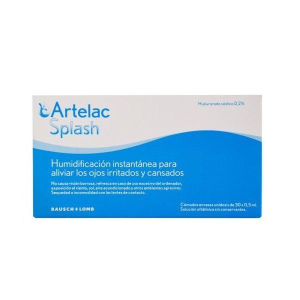 ARTELAC SPLASH COLIRIO OJOS SECOS 0.5 ML 30 UNIDOSIS