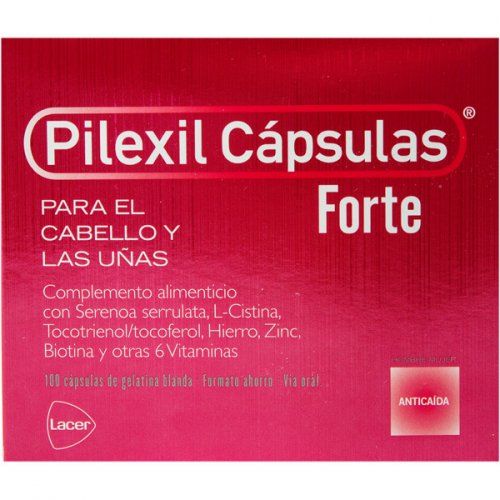 PILEXIL CAPSULAS FORTE CABELLO Y UÑAS  100 CAPS