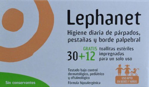 LEPHANET TOALLITAS ESTERILES LIMPIADORAS 30 + 12 UNIDADES